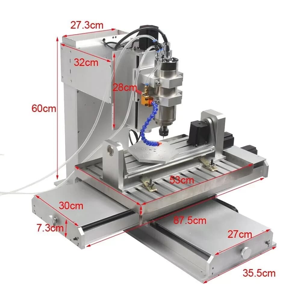 5Axis USB Mach3 6040 2.2KW Water Spindle Motor CNC Router Engraving Machine 220V 2