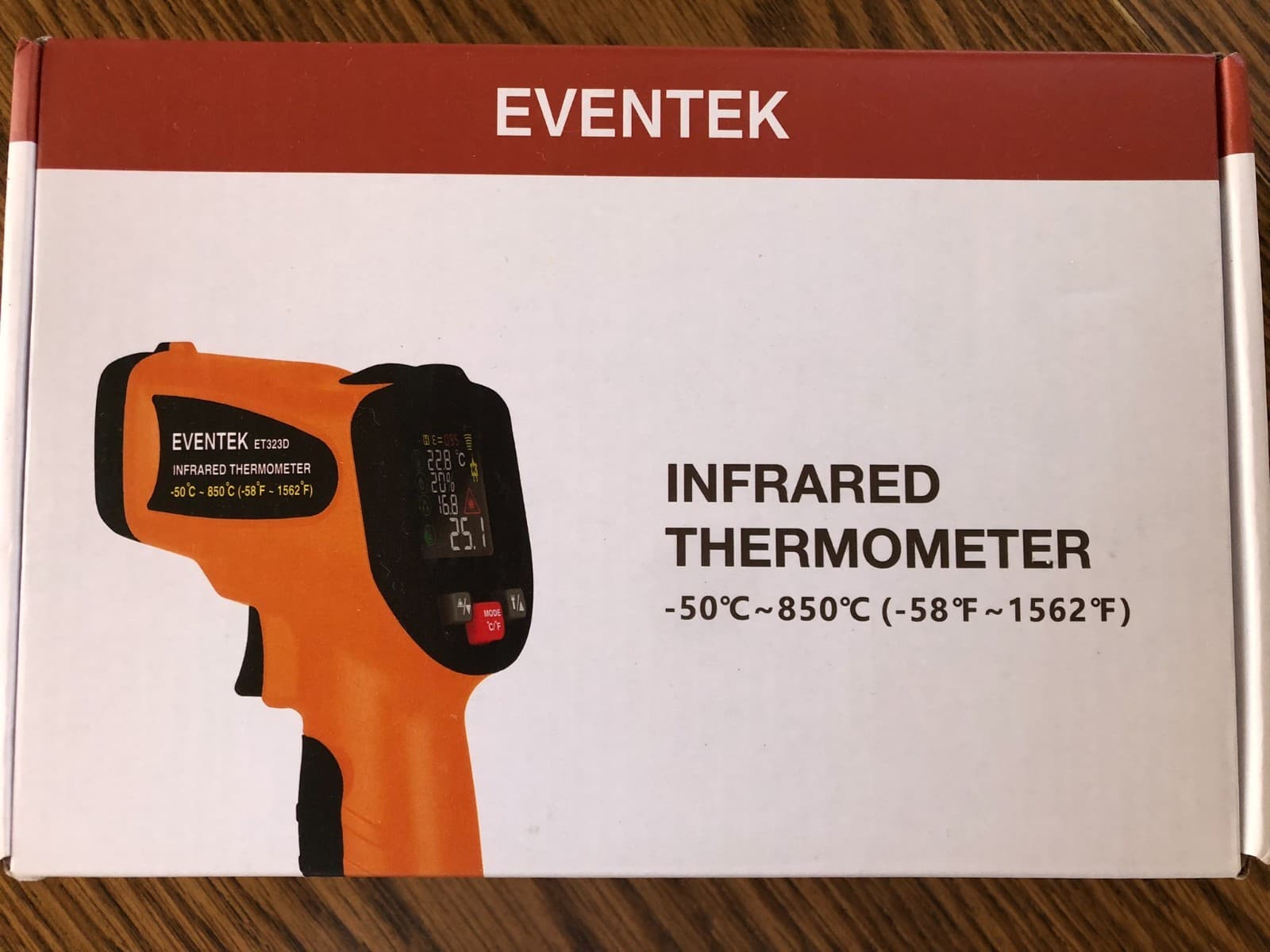 Infrared thermometer gun for environment open box never used