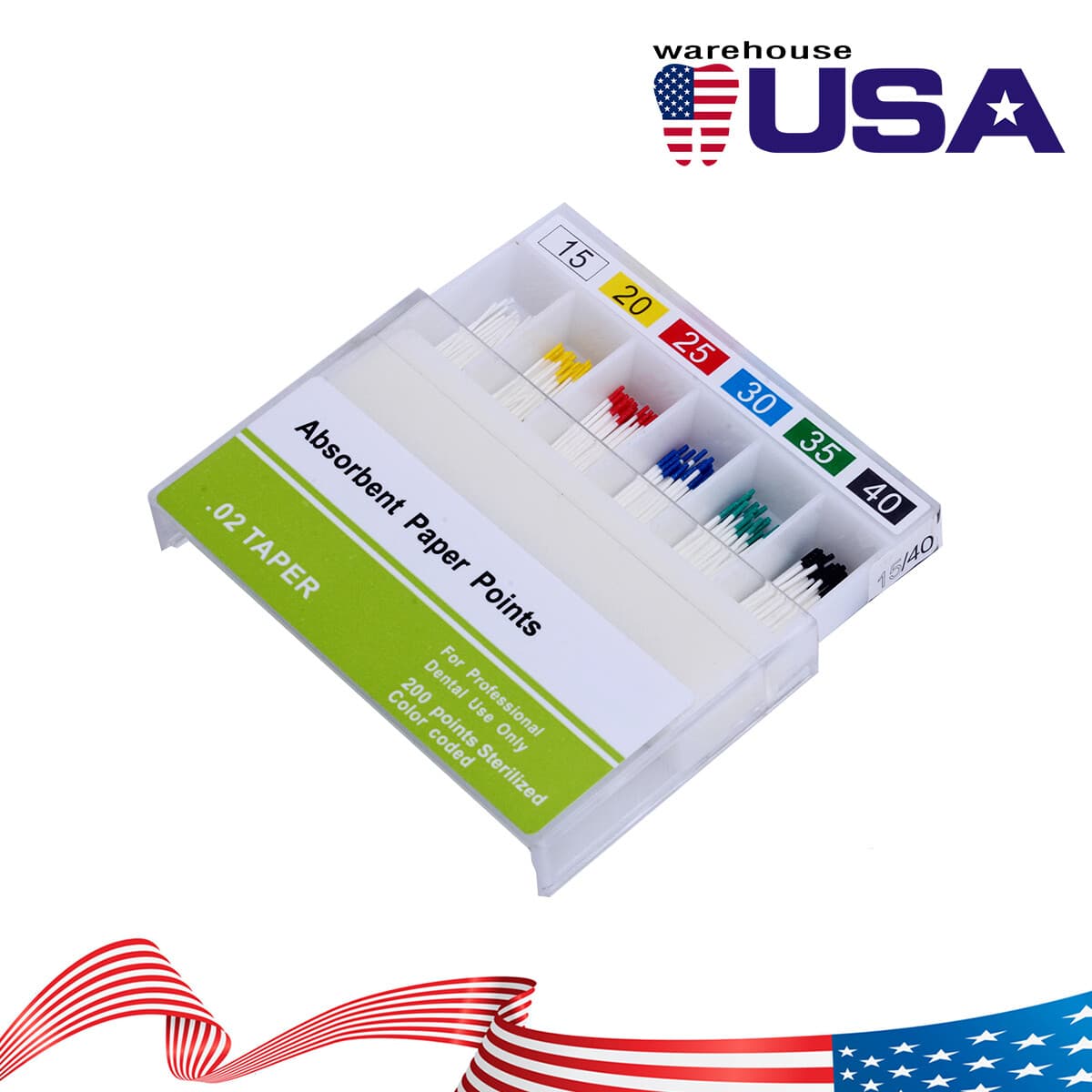 AZDENT Dental Gutta Percha Points Absorbent Paper Points Root Canal Endodontic  2