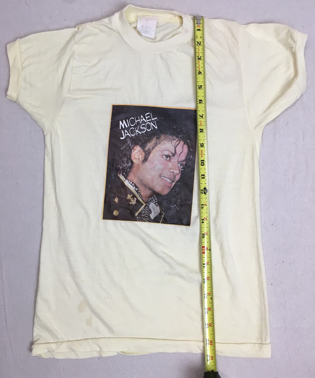 Vintage '80s Michael Jackson Single Stitch Screen printed T-Shirt Sz kids XL  3