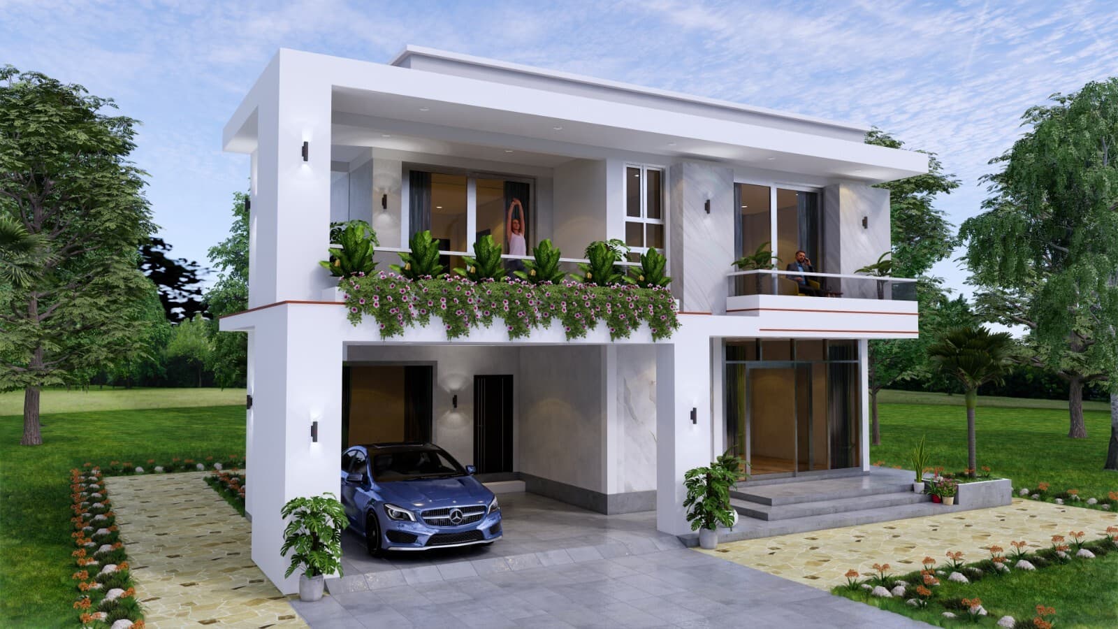 House Design Plan 12x11 Meter 40x36 Feet 4 Bedrooms PDF Plan (A4 Hard Copy) 5