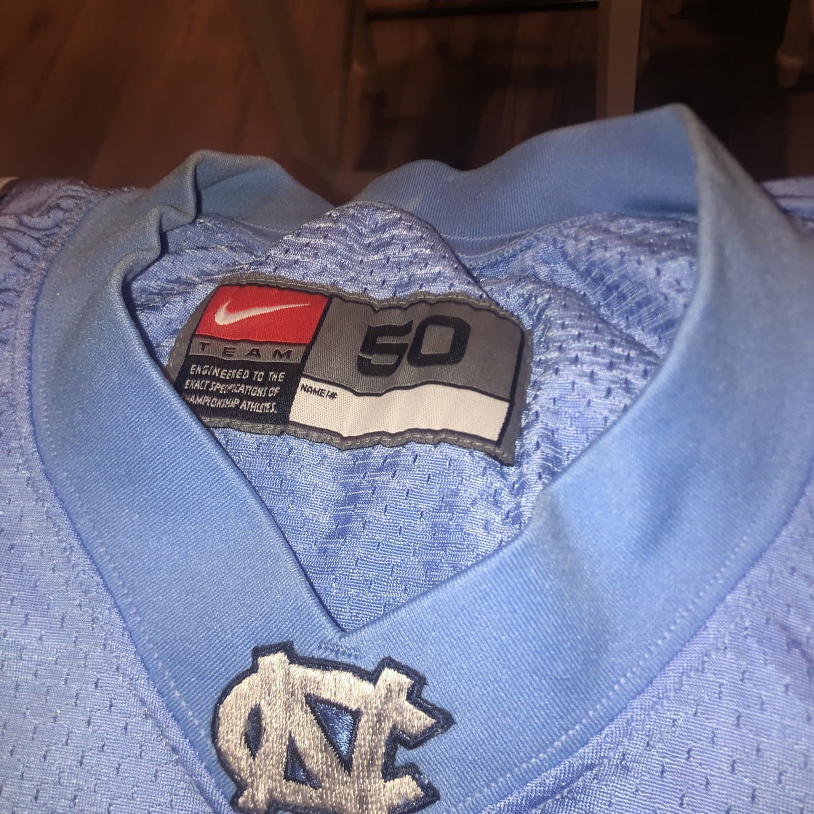 Game Worn Used Nike North Carolina Tar Heels Football Jersey #16 size 50 (large) 3