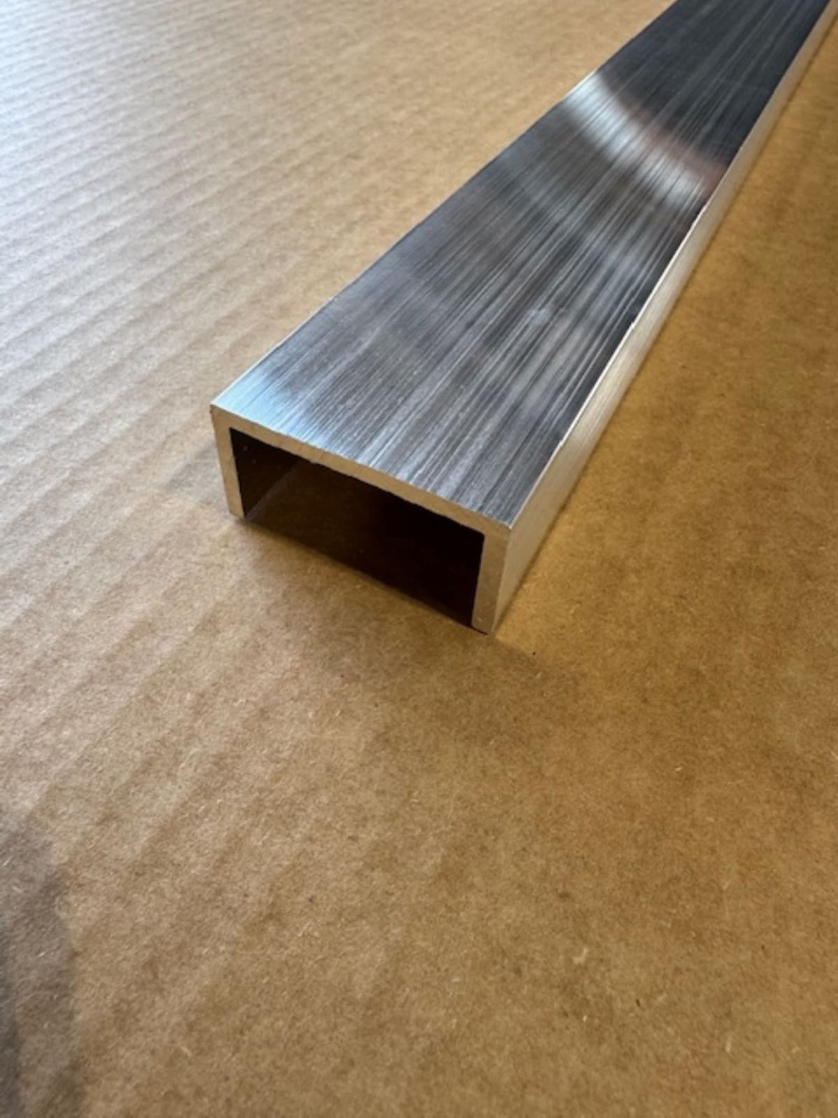 1/8" Thick x 1" x 2" 6063-T52 Aluminum Channel x 5" Long, Sharp Corner Channel 3