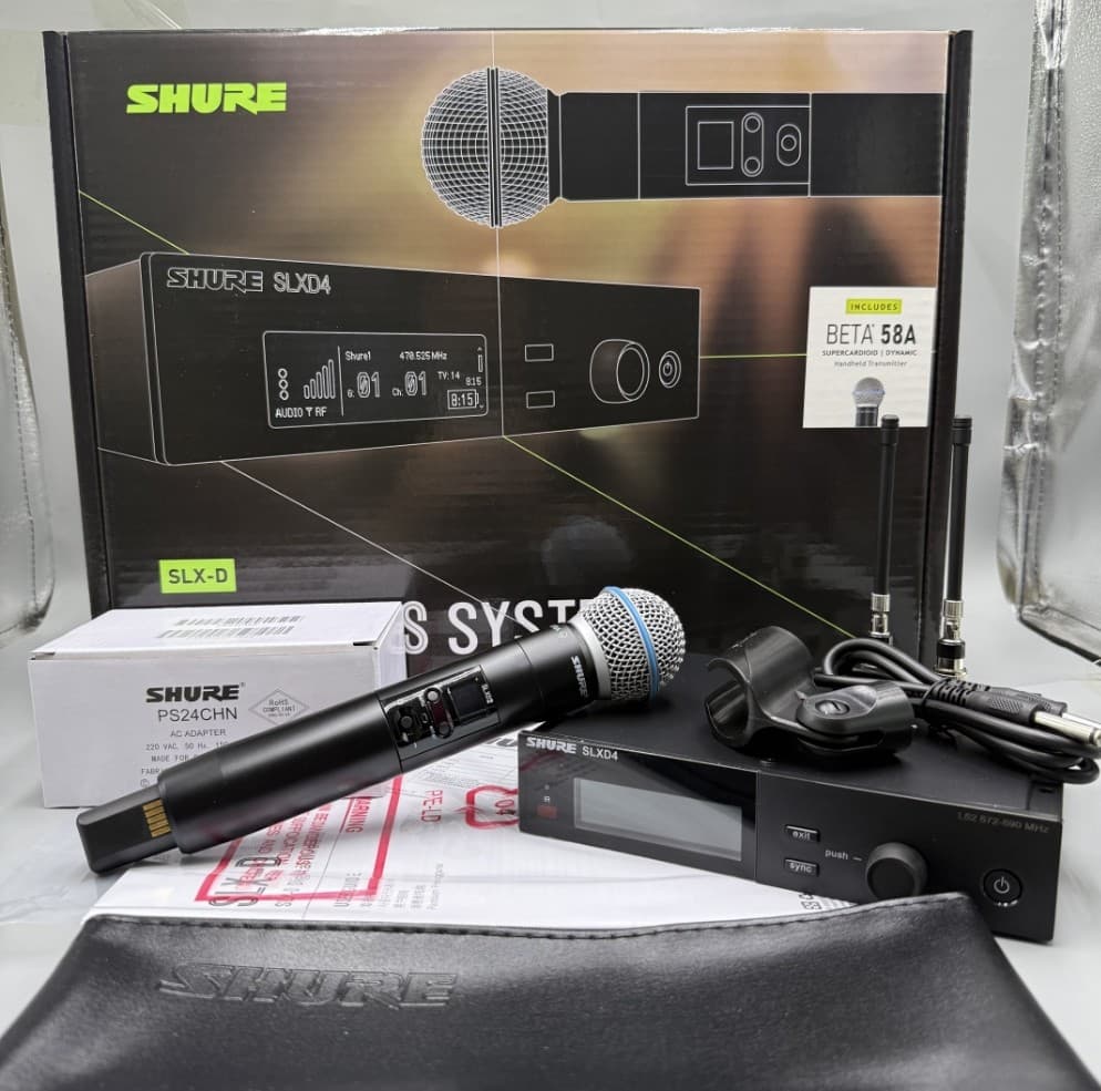 New SLXD4/Beta58A Handheld Wireless Vocal System w/ BETA58 Microphones Express