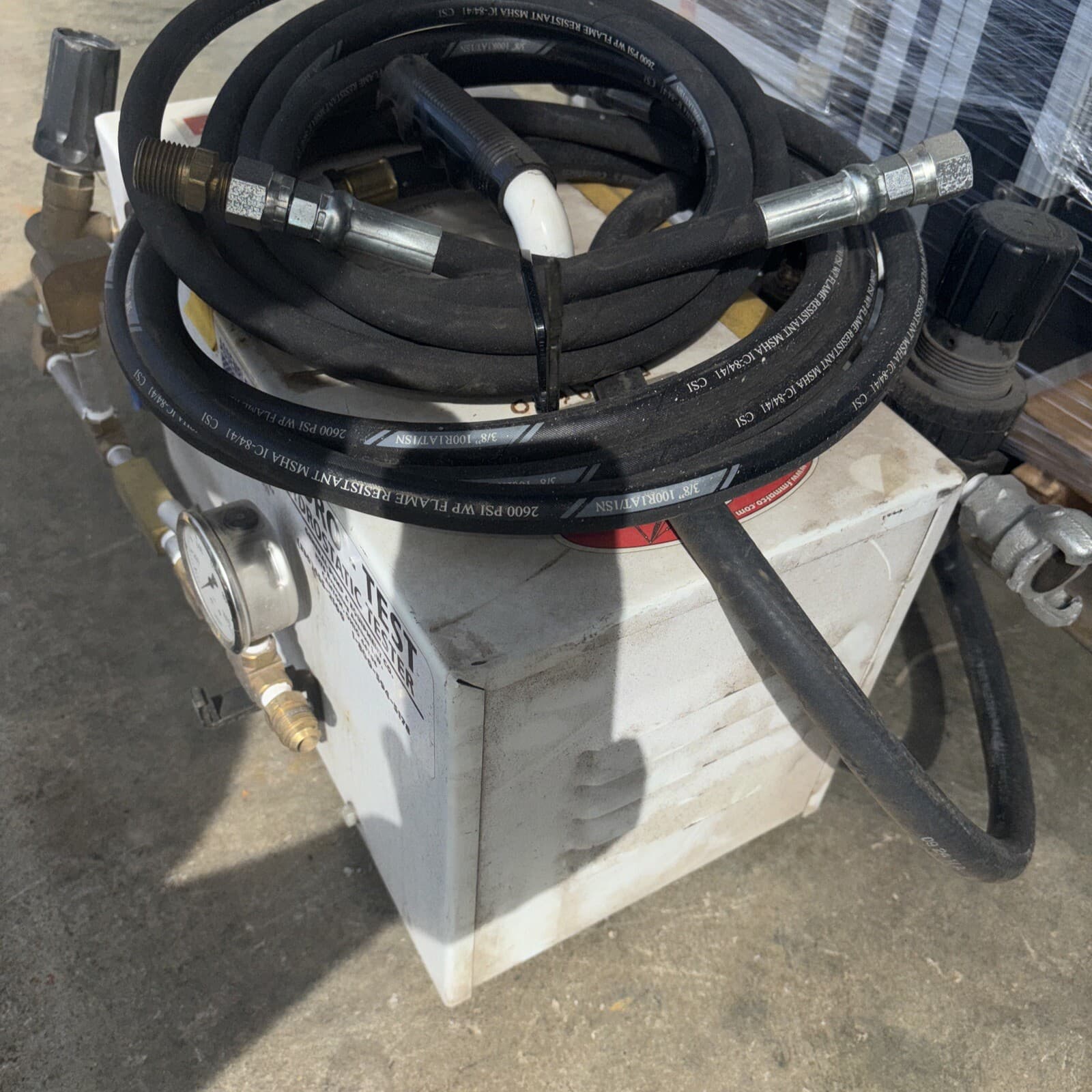 GENERAL PUMP HYDRO TEST HYDROSTATIC TESTER AR1.5-1000 PNEUMATIC 1000 PSI 5