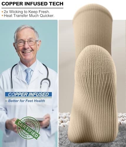  Women SocksPack,Compression Knee-High Socks 15 Small-Medium 6 6pairs-nude8422 4