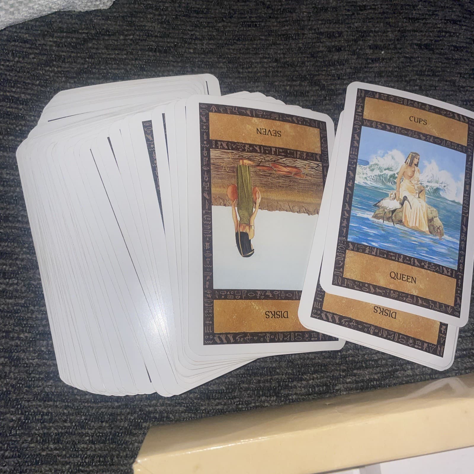 The Ancient Egyptian Tarot Clive Barrett 1994 Boxed Cards Only RARE 78 Cards 2