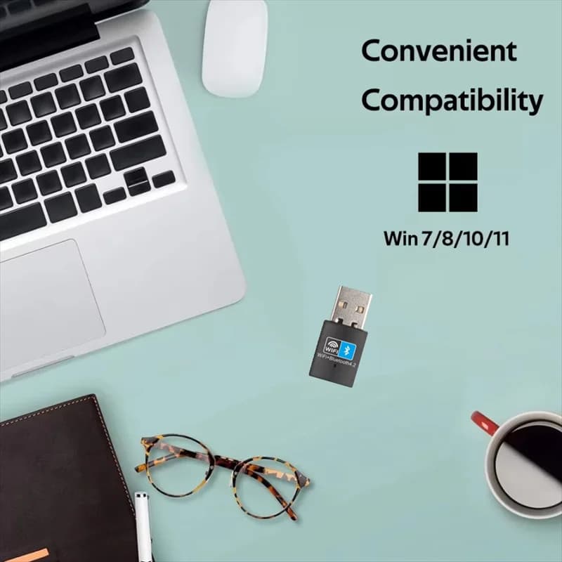 USB Adapter 2.4G Bluetooth Dongle WiFi Wireless Adapter Network Soft AP Mode 6