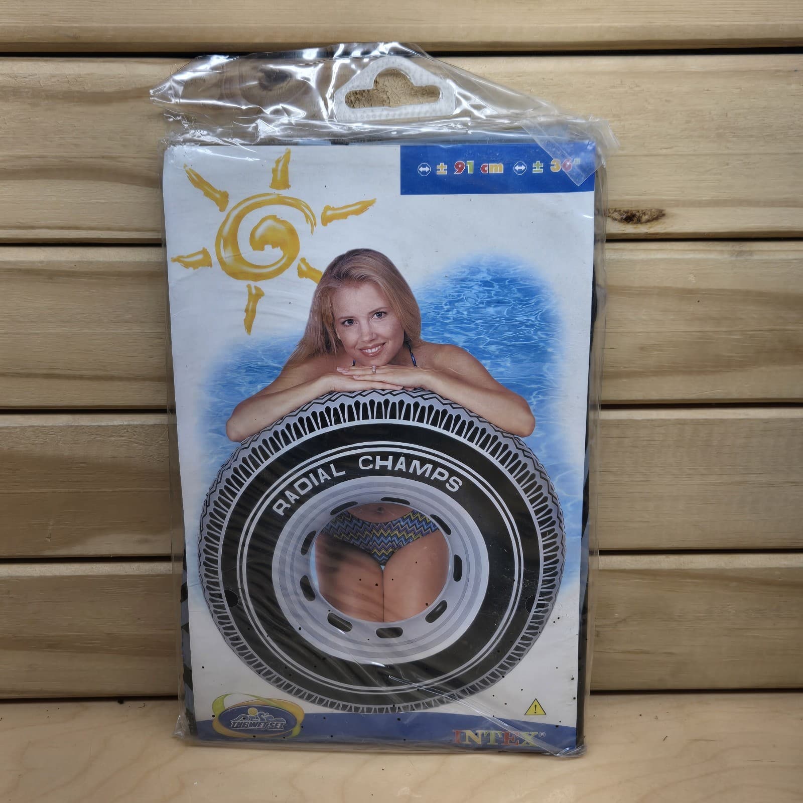 Wet Set Intex Pool Large Inner Tube 36" Floatie Radial Champs 2002 NEW SEALED