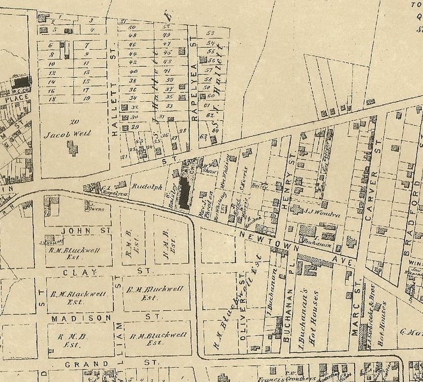 Astoria, NY Middle Village NY 1873 Maps with Businesses & Homeowners Names Shown