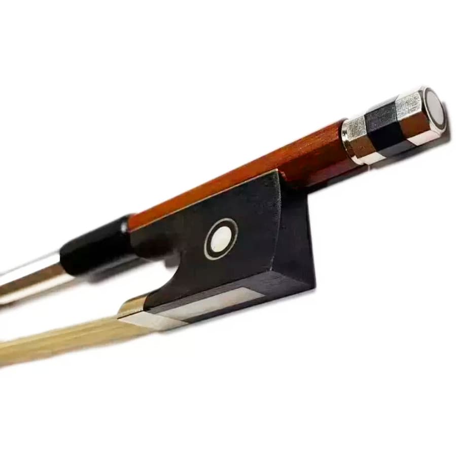 Mini Violin Bow 25cm Playable Nickel Silver frog Violin Pocket Bow 3