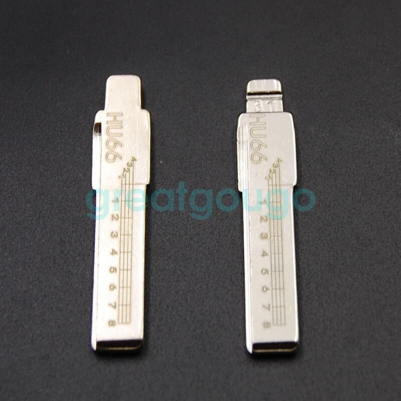 10PCS 31# Blank Key HU66 For Volkswagen Audi Skoda Bugatti Lamborghini Cayenne 3