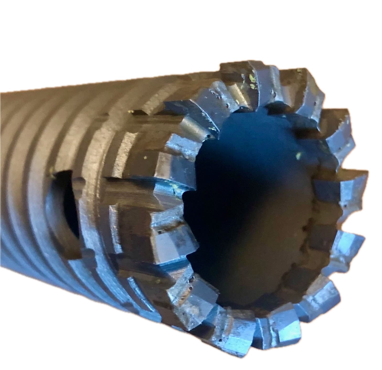 Relton 2PC RB24 1-1/2 Fast Spiral Carbide Tip Rebar Cutter Bit Removable Shank 2