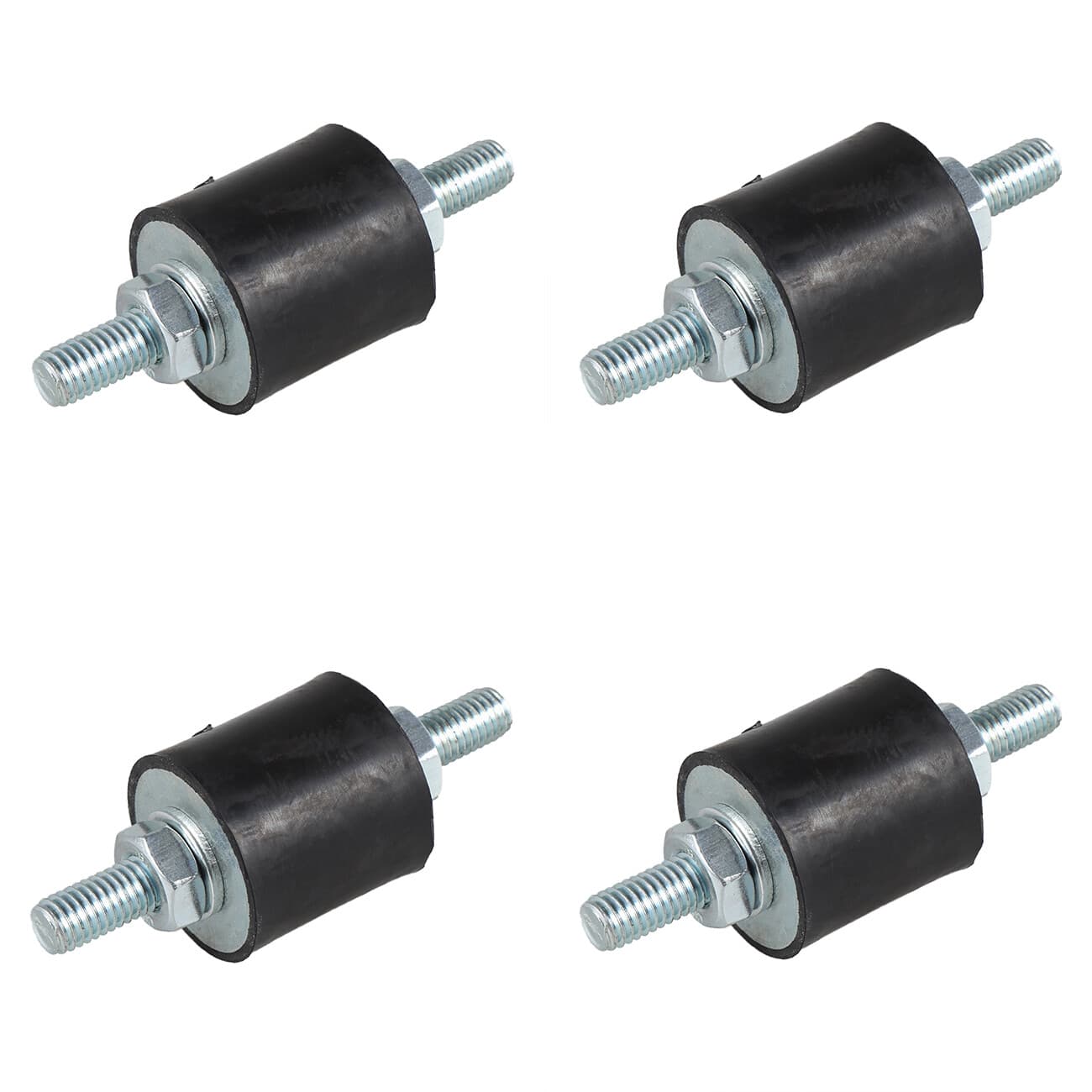 4pcs Anti-Vibration Rubber Isolator Mounts with Studs Shock Absorber, M8-1.25 3
