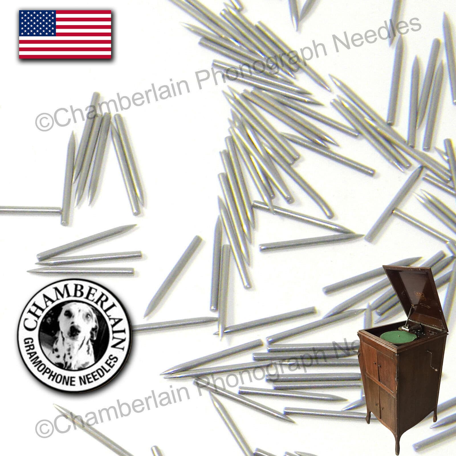 300 MIXED NEEDLES - LOUD+MEDIUM+SOFT Tones for Gramophone Phonograph Records 5