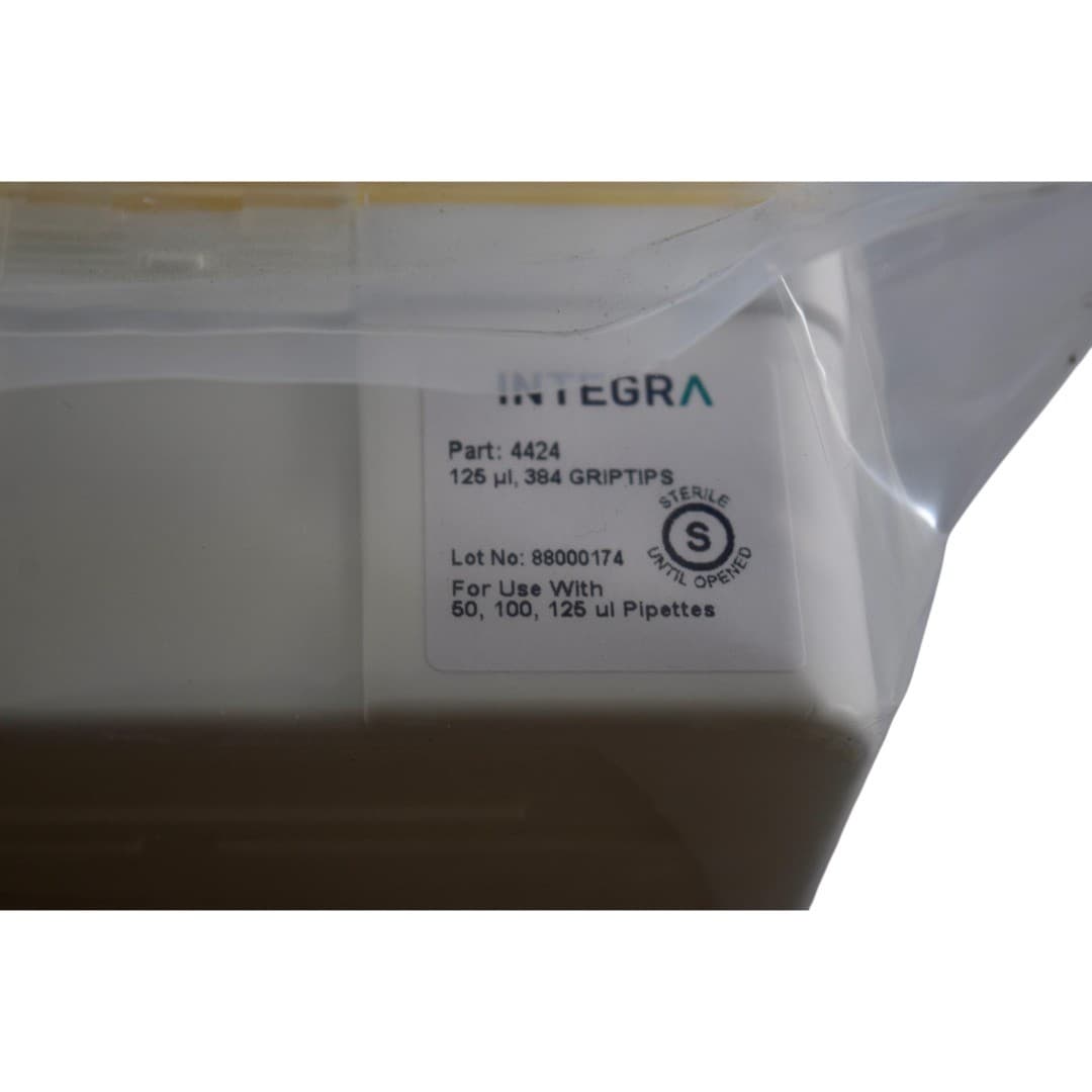NEW INTEGRA 4424 Rack of 384 GripTips 125l Sterile Pipette Tips  2