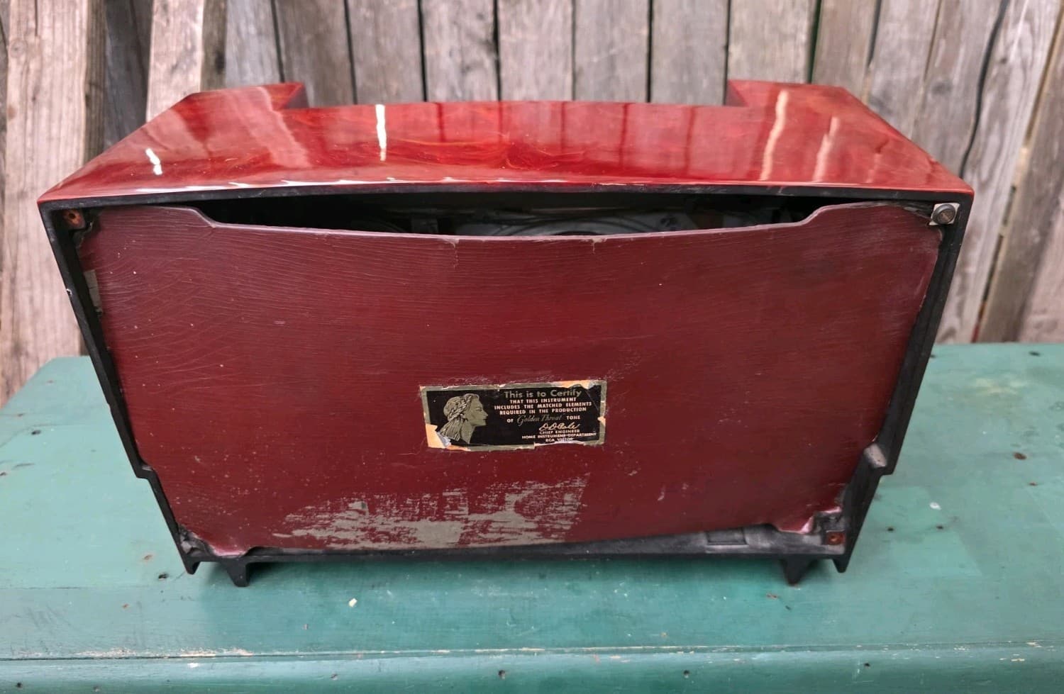 RCA 66X6 CATALIN (1946) TUBE RADIO W/SW 5