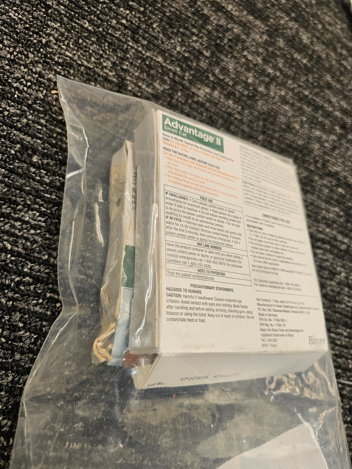 (QTY 2) Advantage II Small Cat Flea Treatment & Prevention Cats 5-9 lb 4