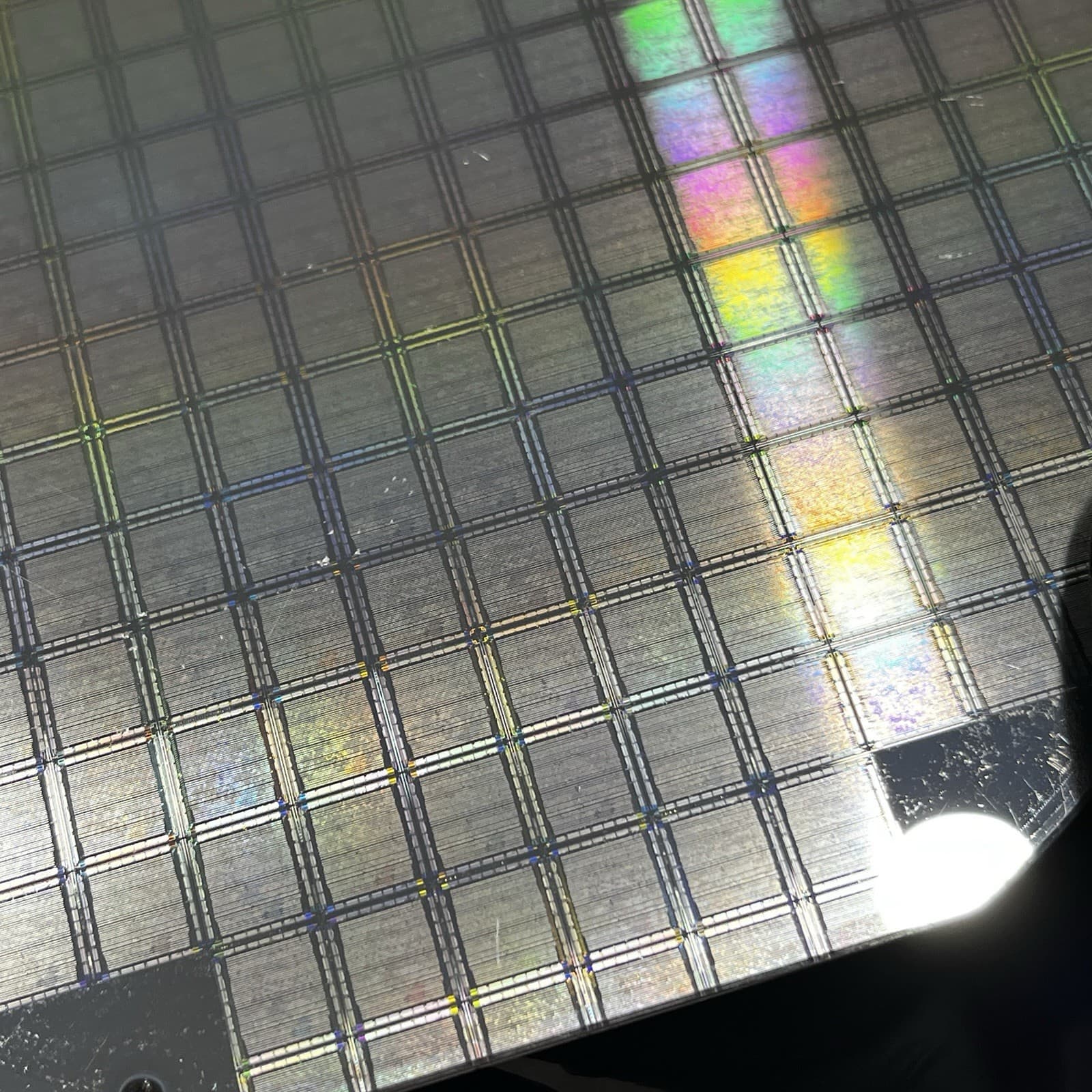 6 Inch Patterned Silicon Wafer - Light Marking, Of Unknown Origin 4