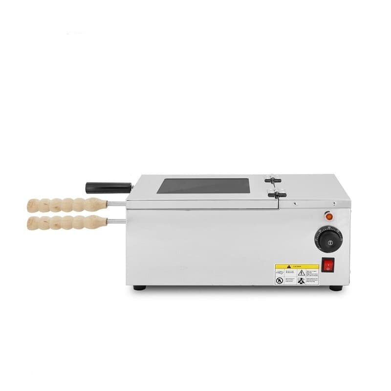 110V electric chimney cake machine with stainless steel Hungarian Kurtos Kalacs 3