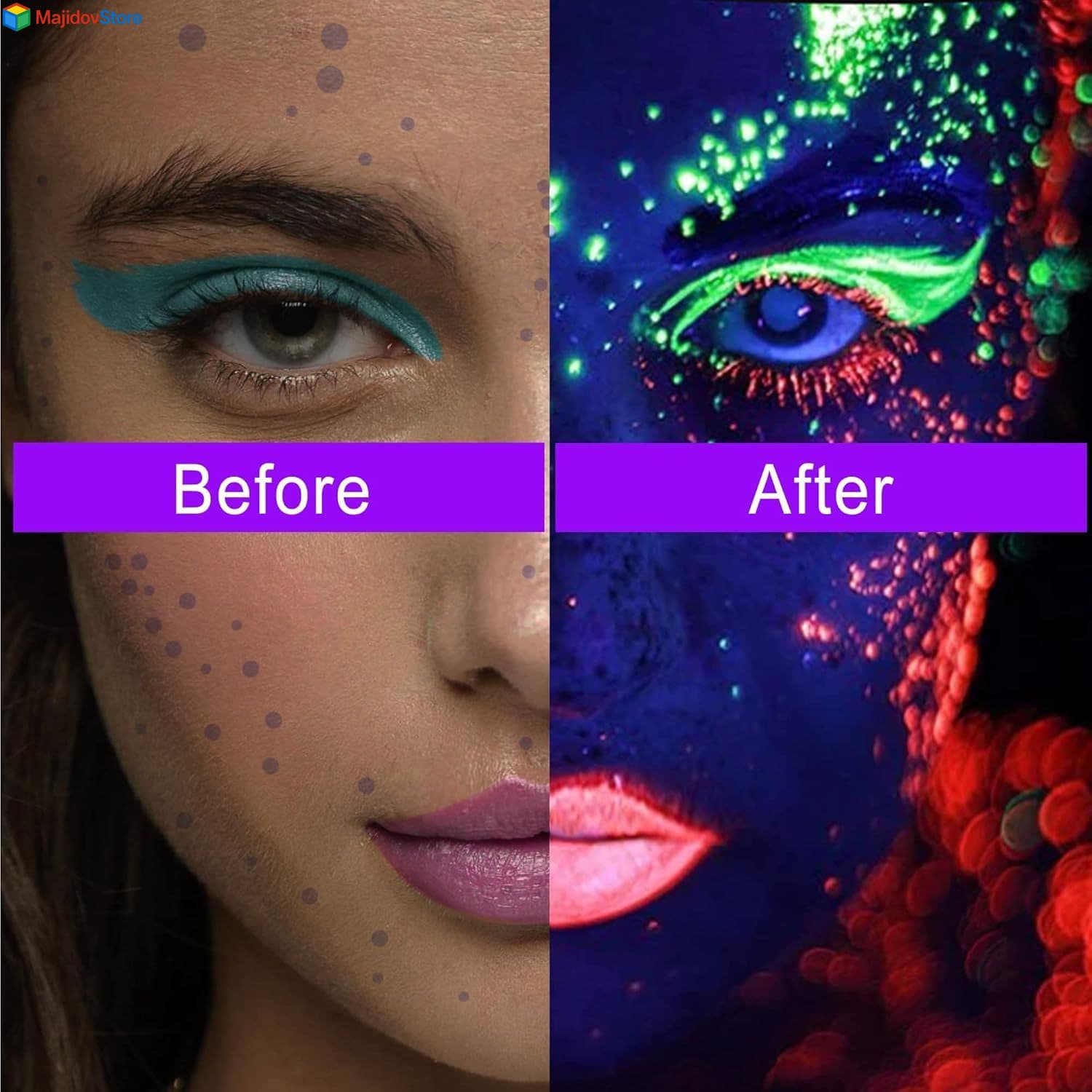 2pack Led Ultraviolet Black Light Uv Bulb Glow in the Dark Ultra Violet Neon NEW 5