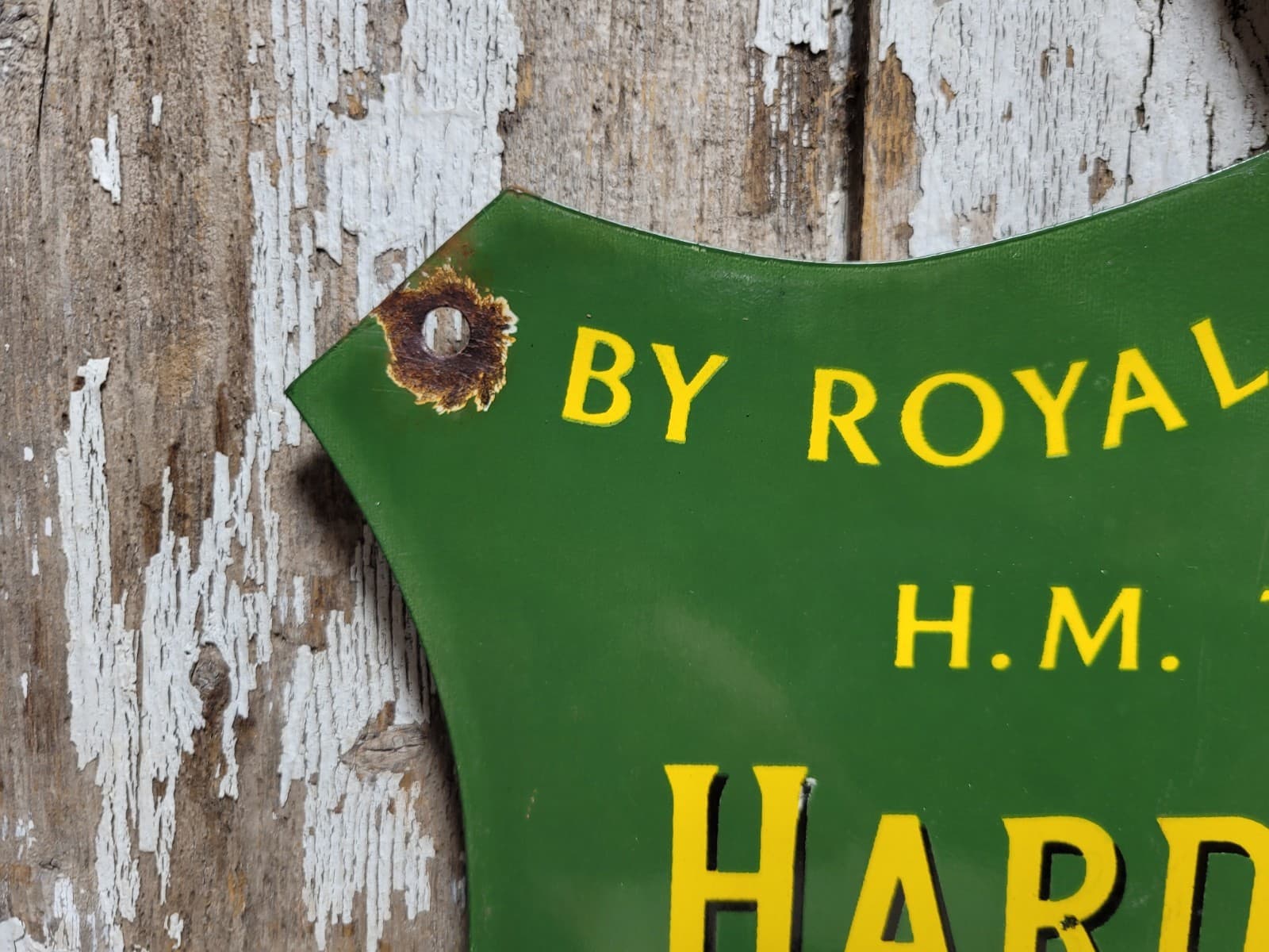 VINTAGE HARDY BROS PORCELAIN SIGN OLD ANGLING FLY FISHING ROD REELS TACKLE UK 5