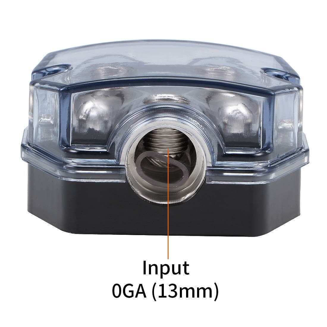 2 Way Distribution Block 0-4 AWG In, 0-4 AWG Out Car Audio Amp Power or Ground 5