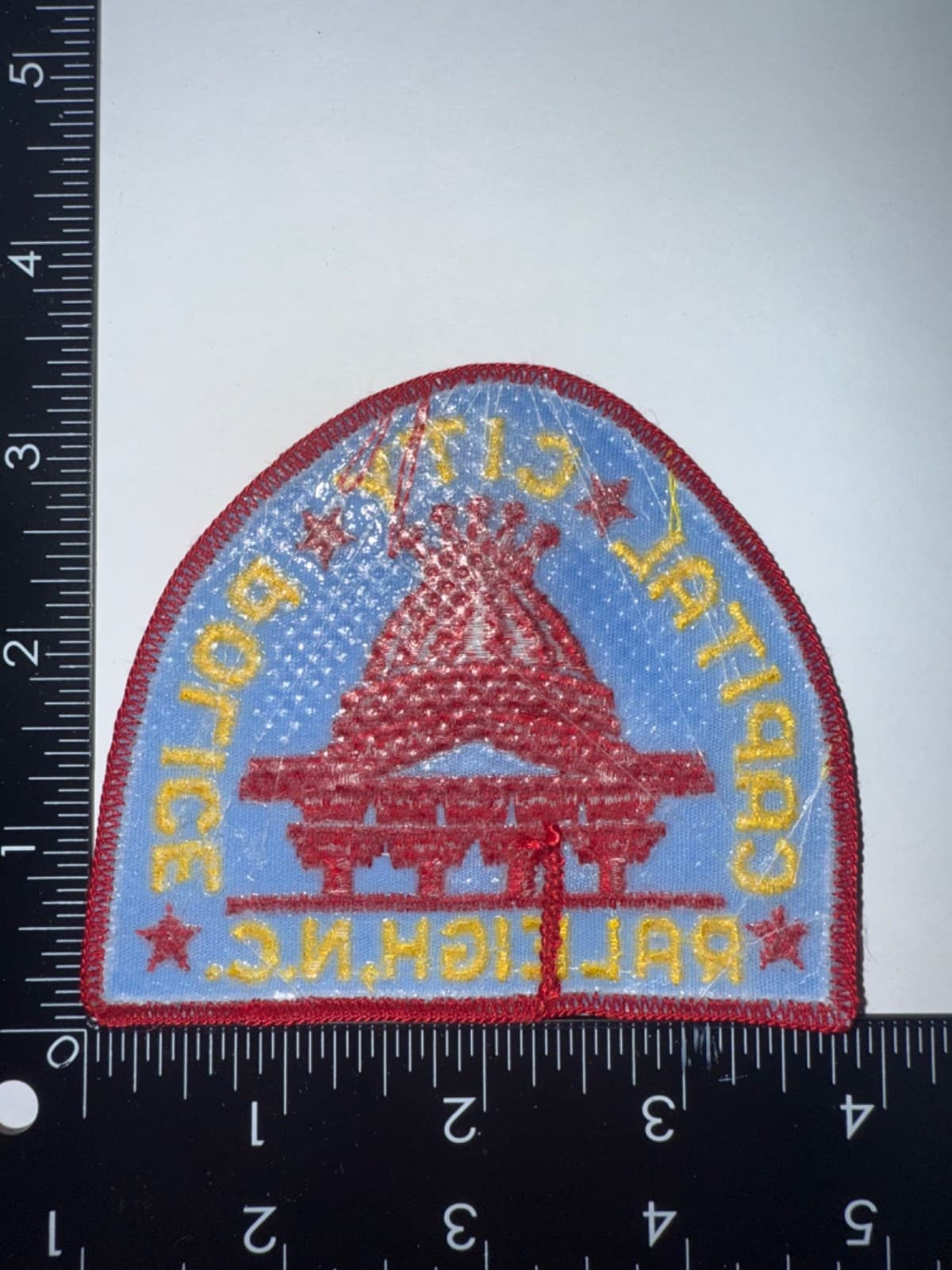 Raleigh North Carolina NC Police Shoulder Patch Obsolete Collectible 2