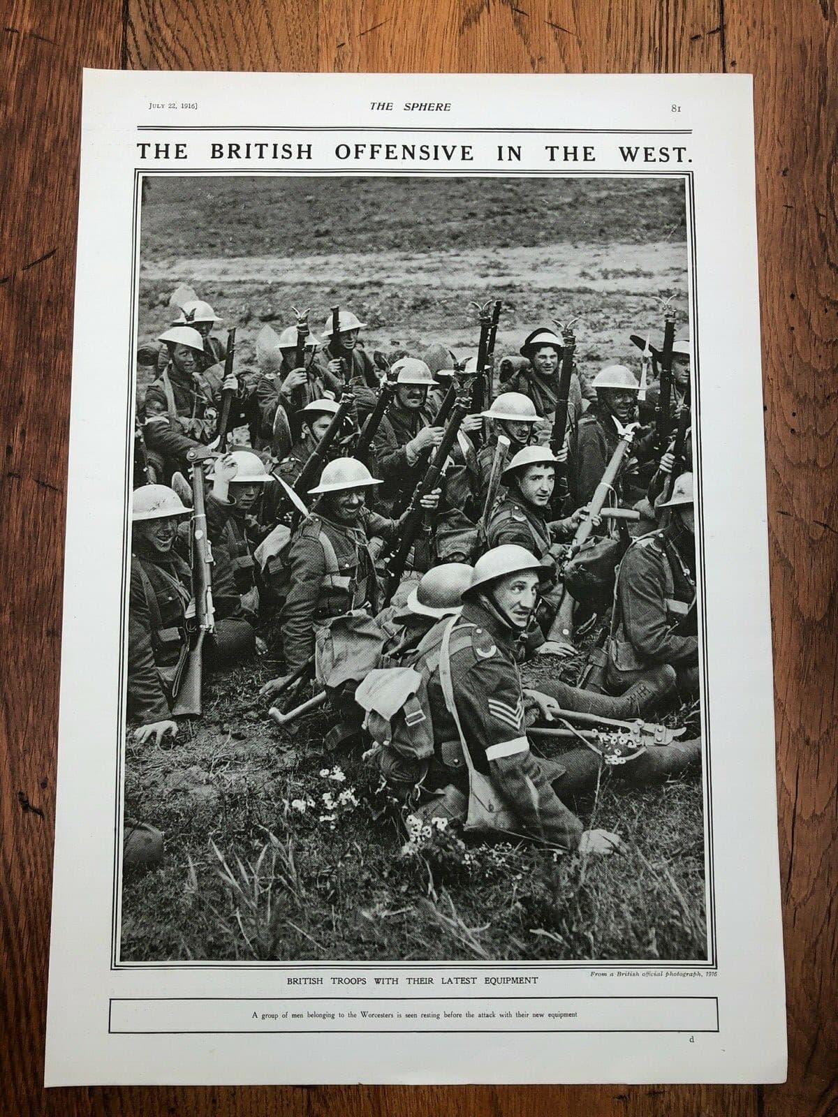 ww1 full page print ! the british offensive in the west .