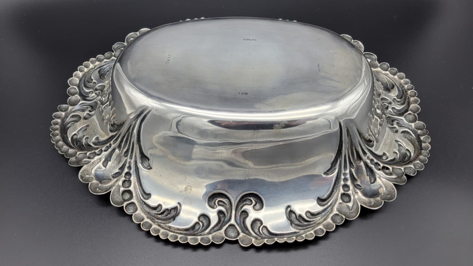 Antique Late 19th Century Howard Sterling Company Sterling Silver Bowl, 349 gram 6