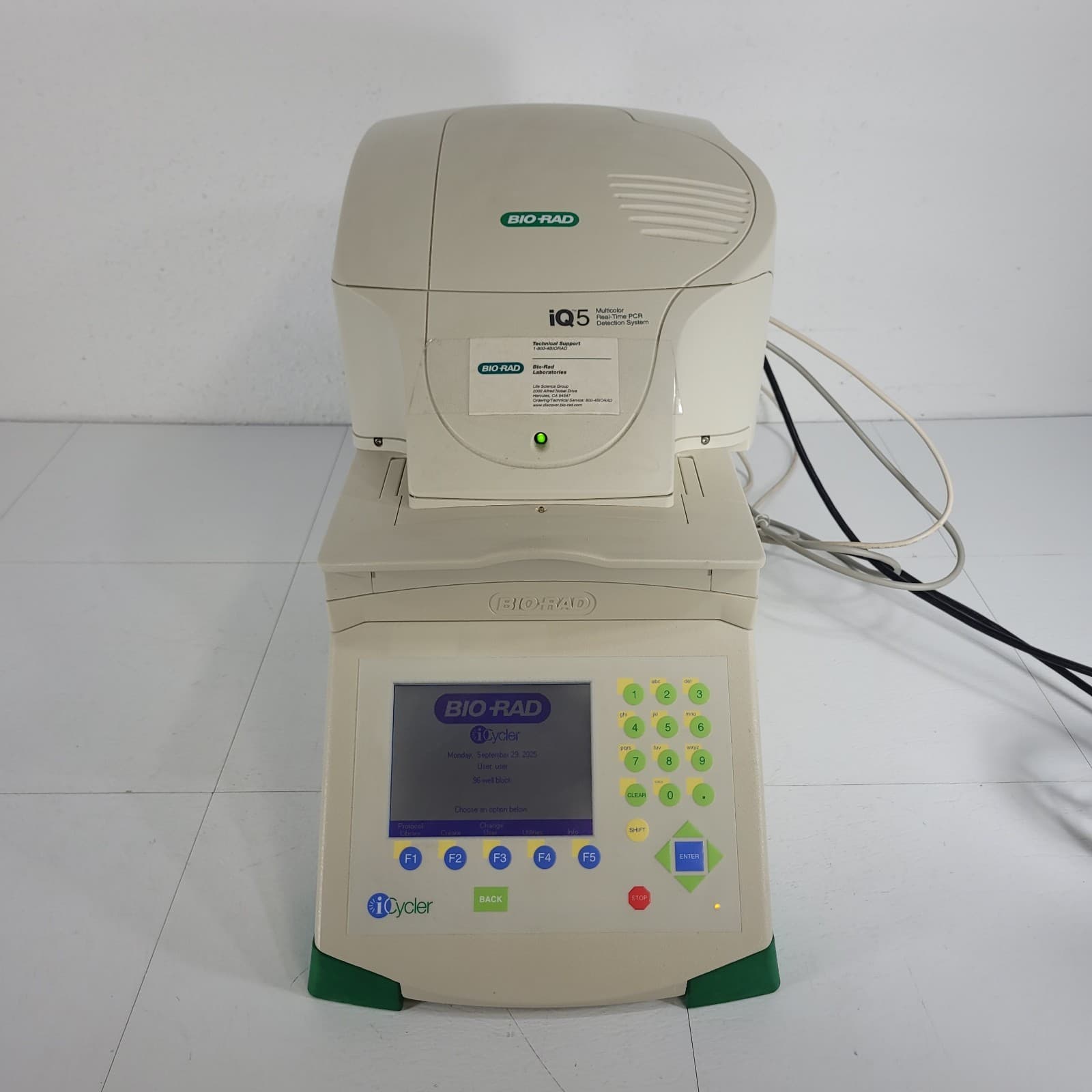 BIORAD iCycler Thermal Cycler w/ iQ5 Optical Module PCR Detection System  2