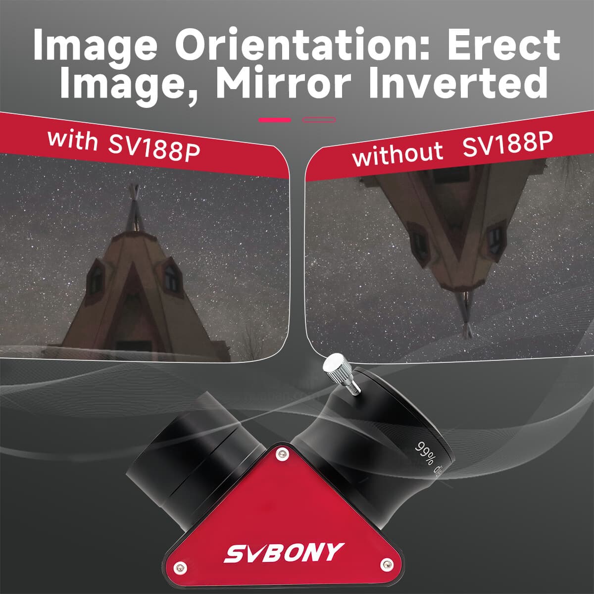 SVBONY SV188P 2inch 90 Degree Dielectric Mirror Diagonal 99% Reflectivity 4