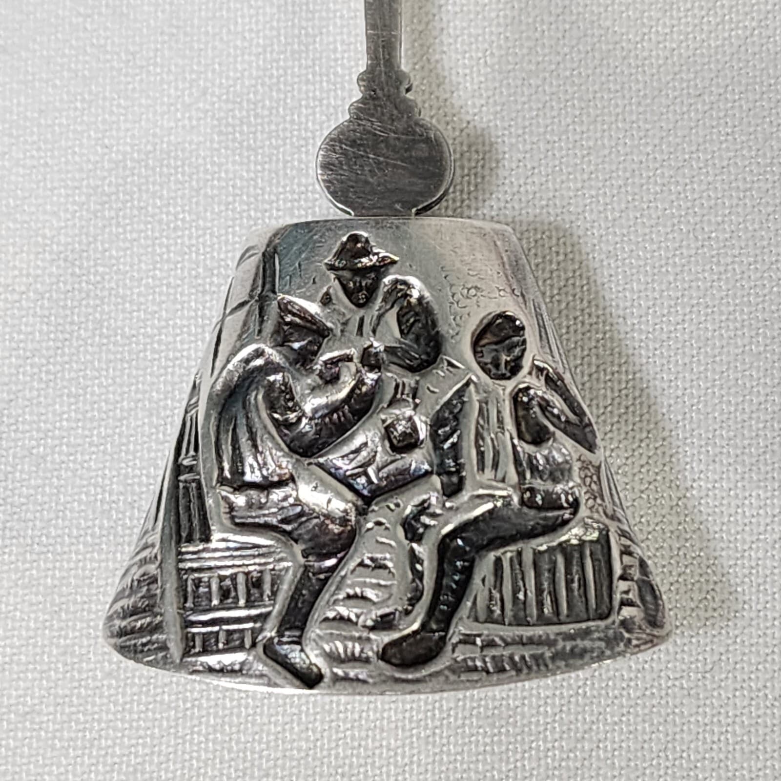 Dutch Silver Plated Spoon Sugar Scoop Souvenir  Holland Netherlands Vtg 1960s 6