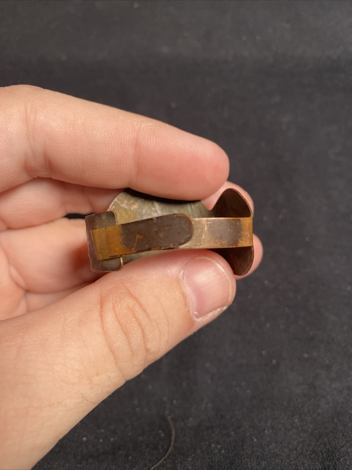 Vintage Rare Ohio Conservation Motor Tag 1938 Outboard Copper 4