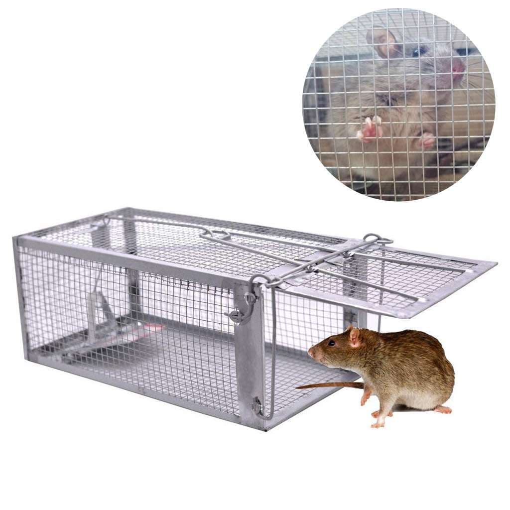 1-4X Live Humane Cage Trap For Squirrel Chipmunk Rat Mice Rodent Animal Catcher 5
