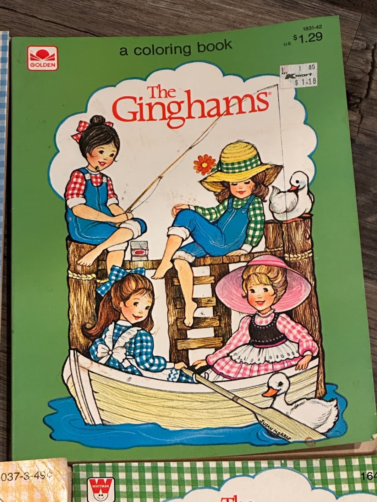 Lot of 7 The Ginghams Coloring Activity Sticker Books NEW 1979-1983 4