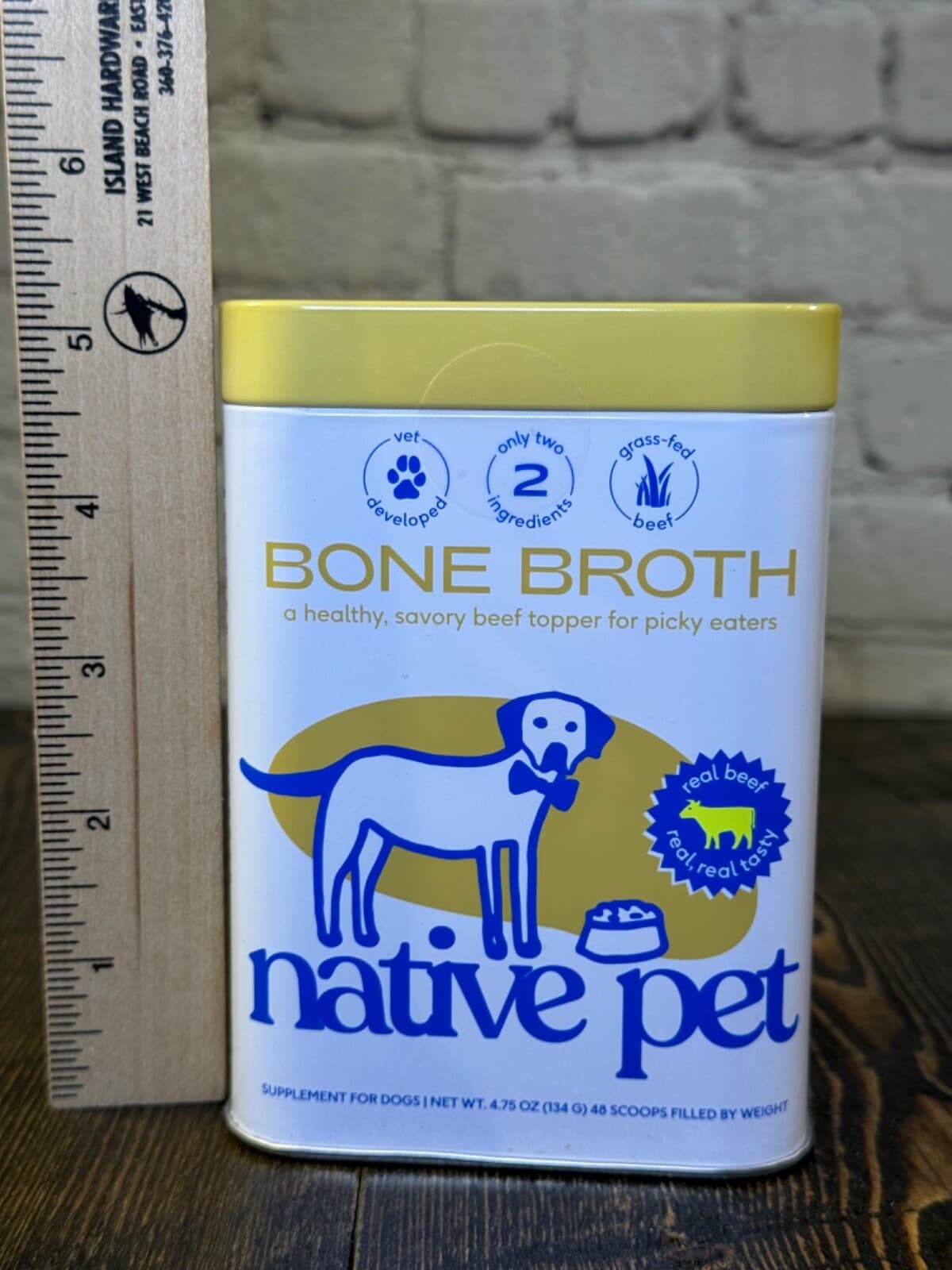 Can Of Native pet bone broth grass fed beef Food topper healthy savory dogs 5