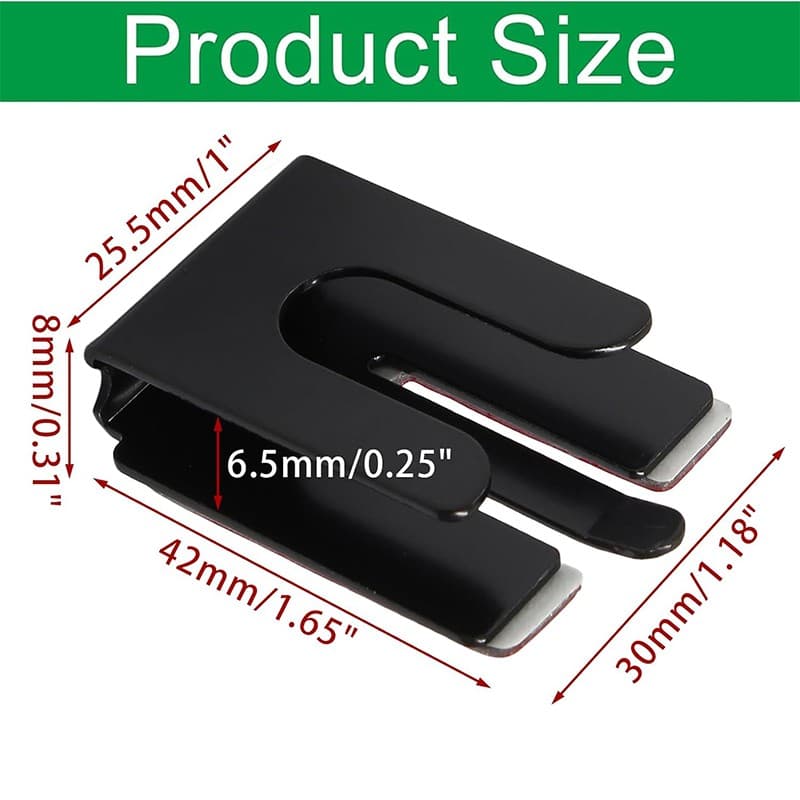 4Pcs Car Hanger Metal Holder w/Adhesive Back for Motorola/Yaesu/Icom/Kenwood Mic 5