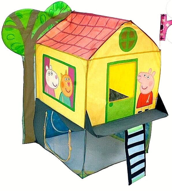 Peppa Pig Tree house Jumbo 61 Inch Kids Toddler Tent POP-UP playhouse - New! 3