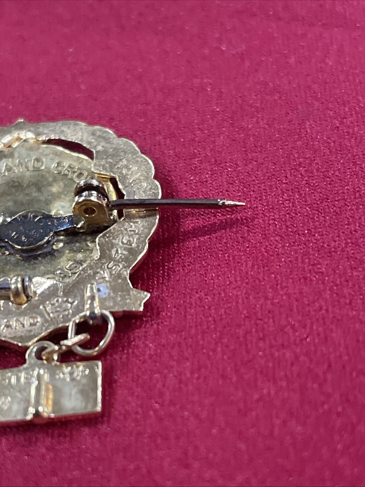 18K HGE General Baptist Third Year Sunday School Perfect Attendance Pin Brooch 4