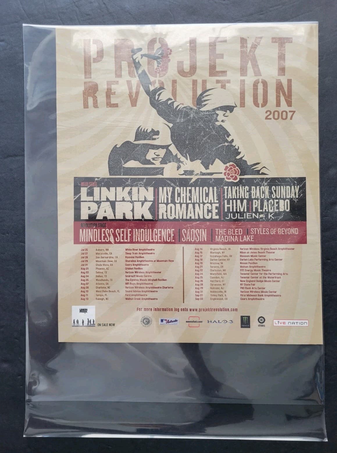 Linkin Park Projekt Revolution Tour Album Promo Print Advertisement 2007 2