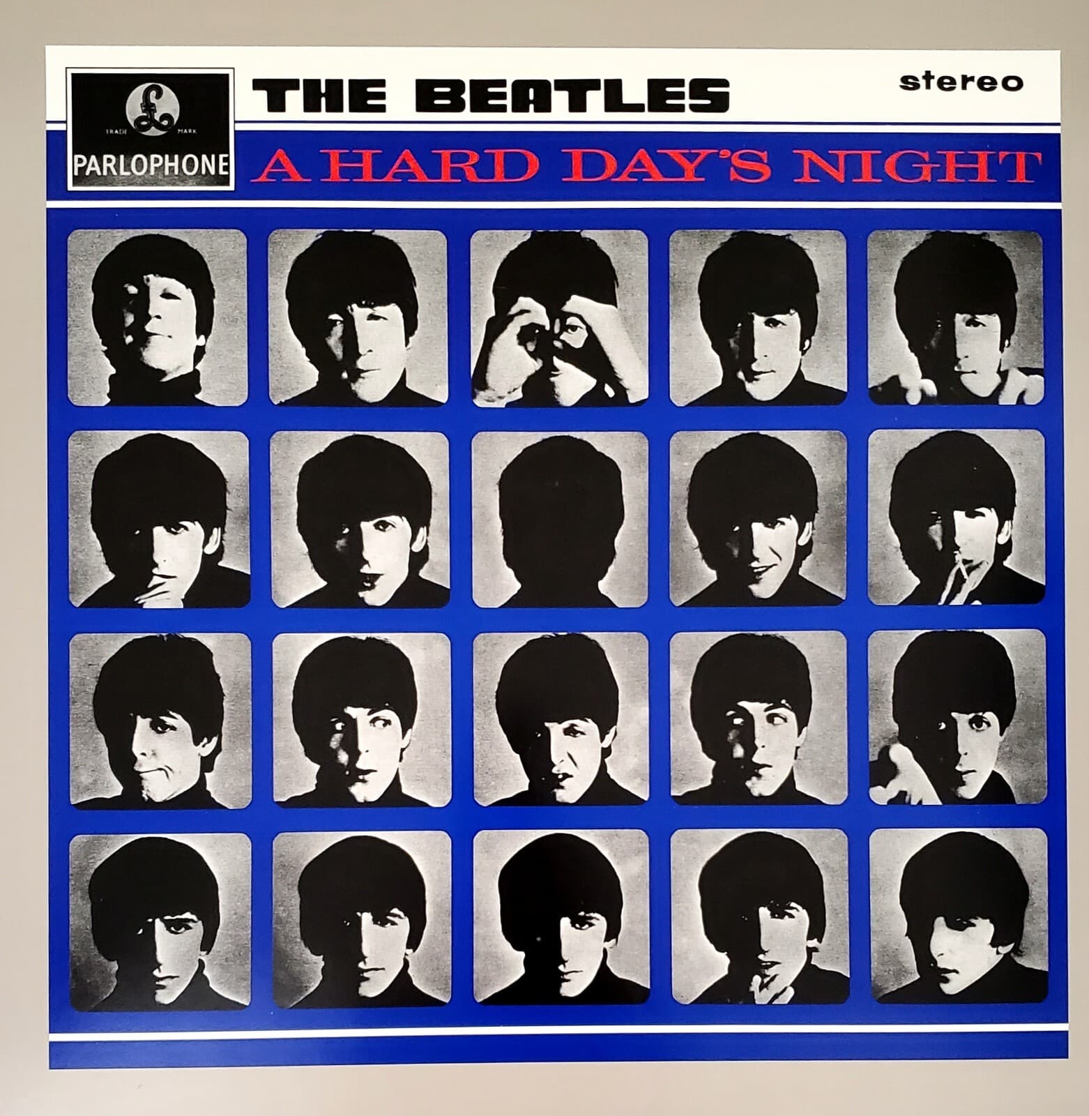 THE BEATLES - A Hard Day's Night - 1987 ART PRINT POSTER - Apple Corps. 24 X 36" 2