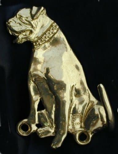 AMERICAN BULLDOG  Hook in Bronze