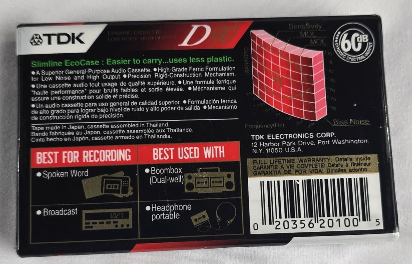 TDK D90 Type 1 High Output Cassettes New Sealed 28 Total 6