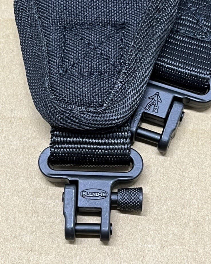 Blend-In Black  Two Point Rifle Gun Sling with Swivels 2