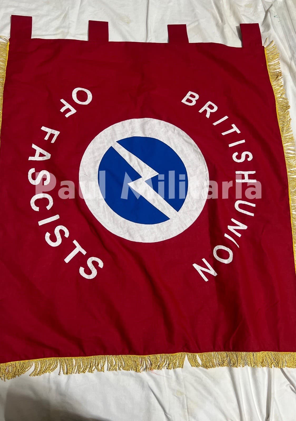 1930’s Oswald Mosley British Union of Fascists (B.U.F) Banner / Standard 2
