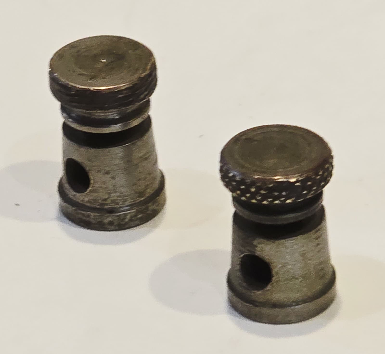 2x 1920's CROSLEY ACE TUBE RADIO METAL NICKEL BINDING POST 50 51 52 TRIRDYN V XJ 6