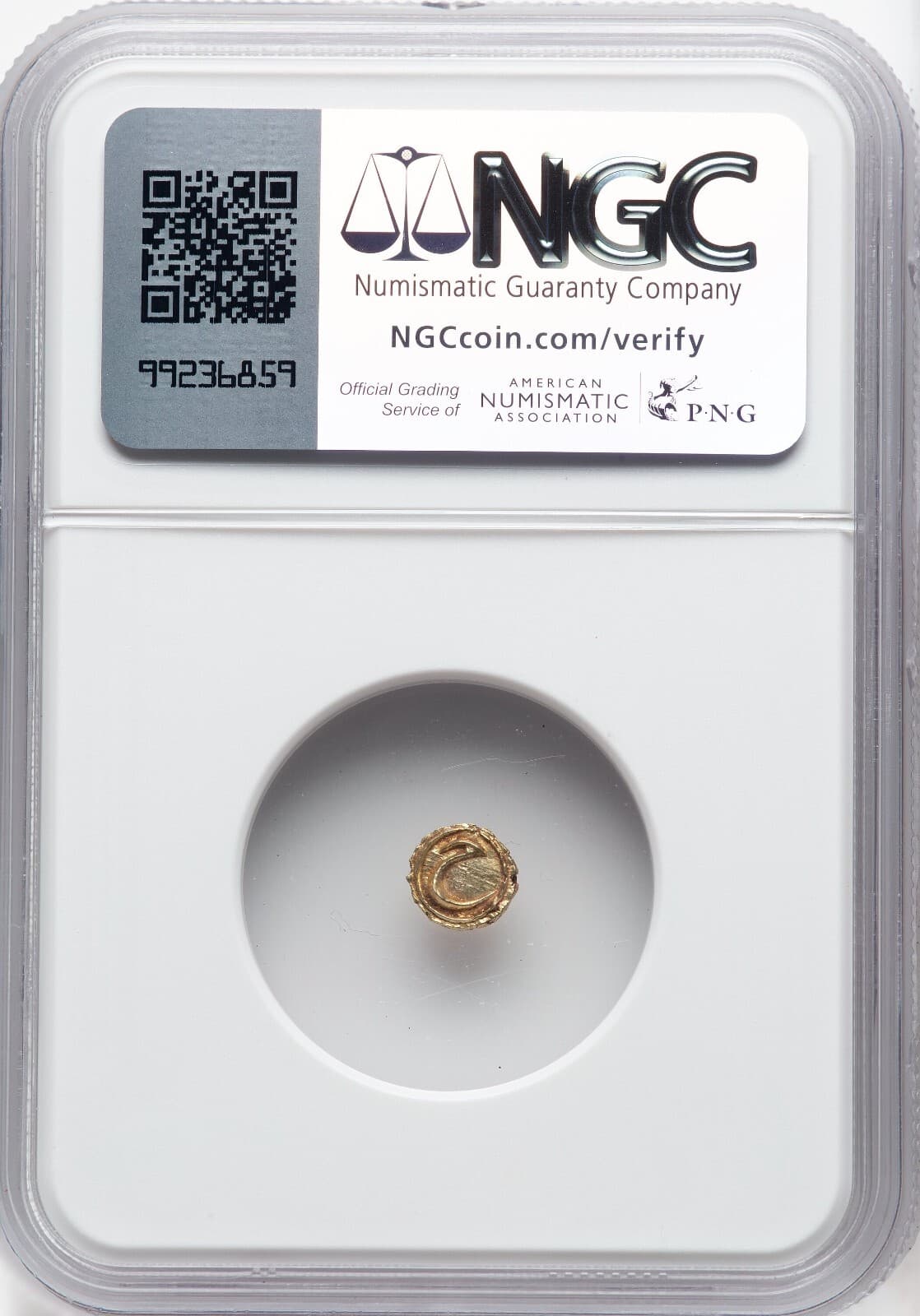 1787 - (AM 1216) INDIA GOLD FANAM - Mysore - Tipu Sultan Patan - NGC MS64 4
