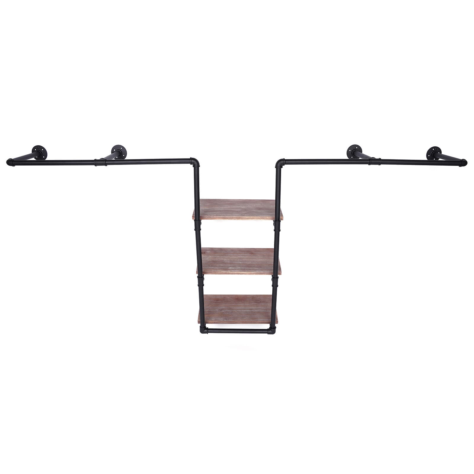 Clothing Rack Rustic Garment Hanging Industrial Pipe For Clothing Retail Store 3