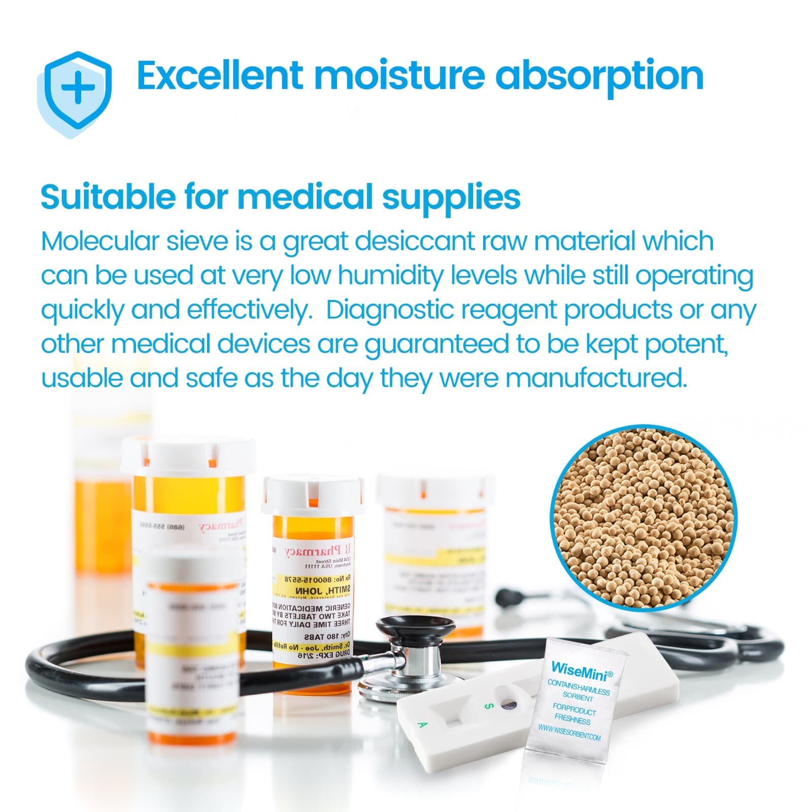 1 Gram Molecular Sieve Packets, 100 Pack Tyvek Dessicant Packets Food Grade 6